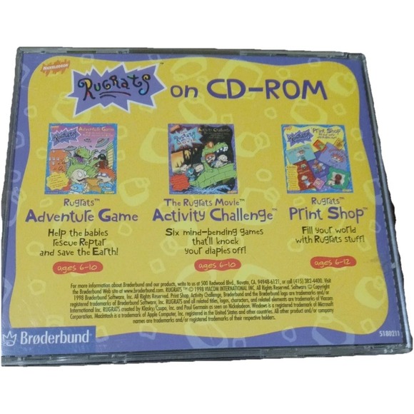 The Rugrats Movie Activity Challenge - PC CD-ROM Computer Windows Game 1998 D11 - Picture 2 of 3